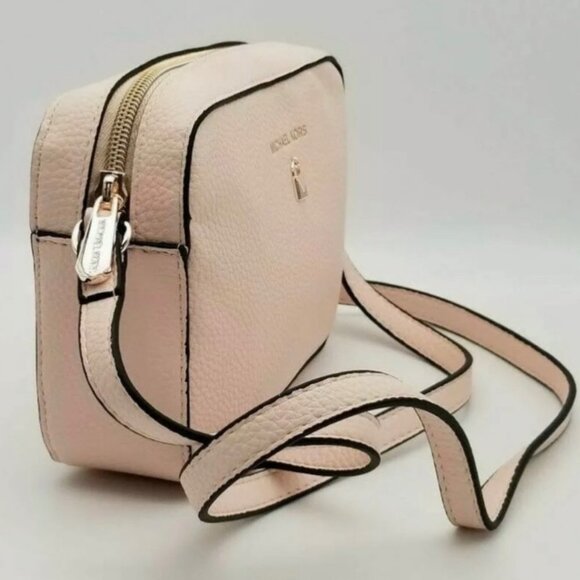 Michael Kors Crossbody Purse Mini Bag Pink Pebbled Chic Designer